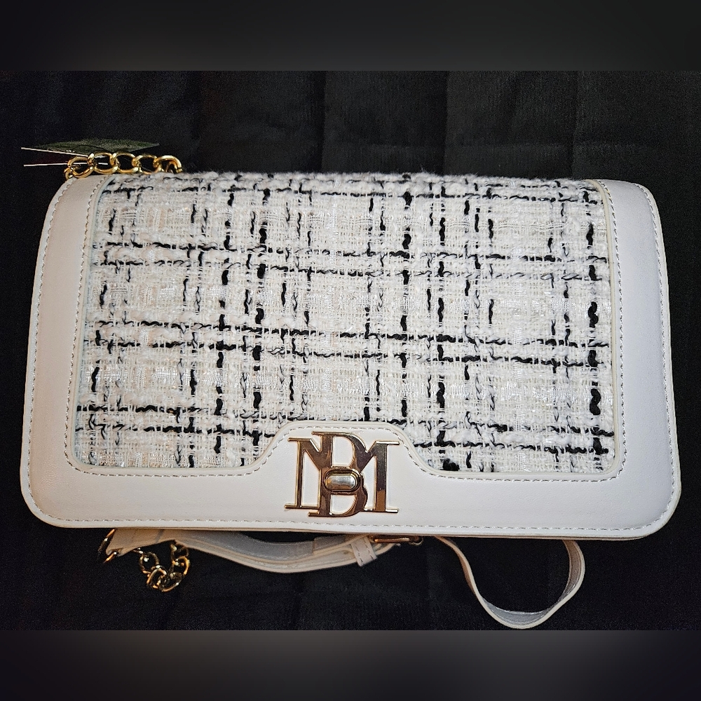 Badgley Mischka Crossbody Bag + Bag Charm - Picture 3 of 17